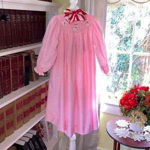 Girls Matching Boutique Christmas Snowman Long Sleeve Smocked Dress Size 7